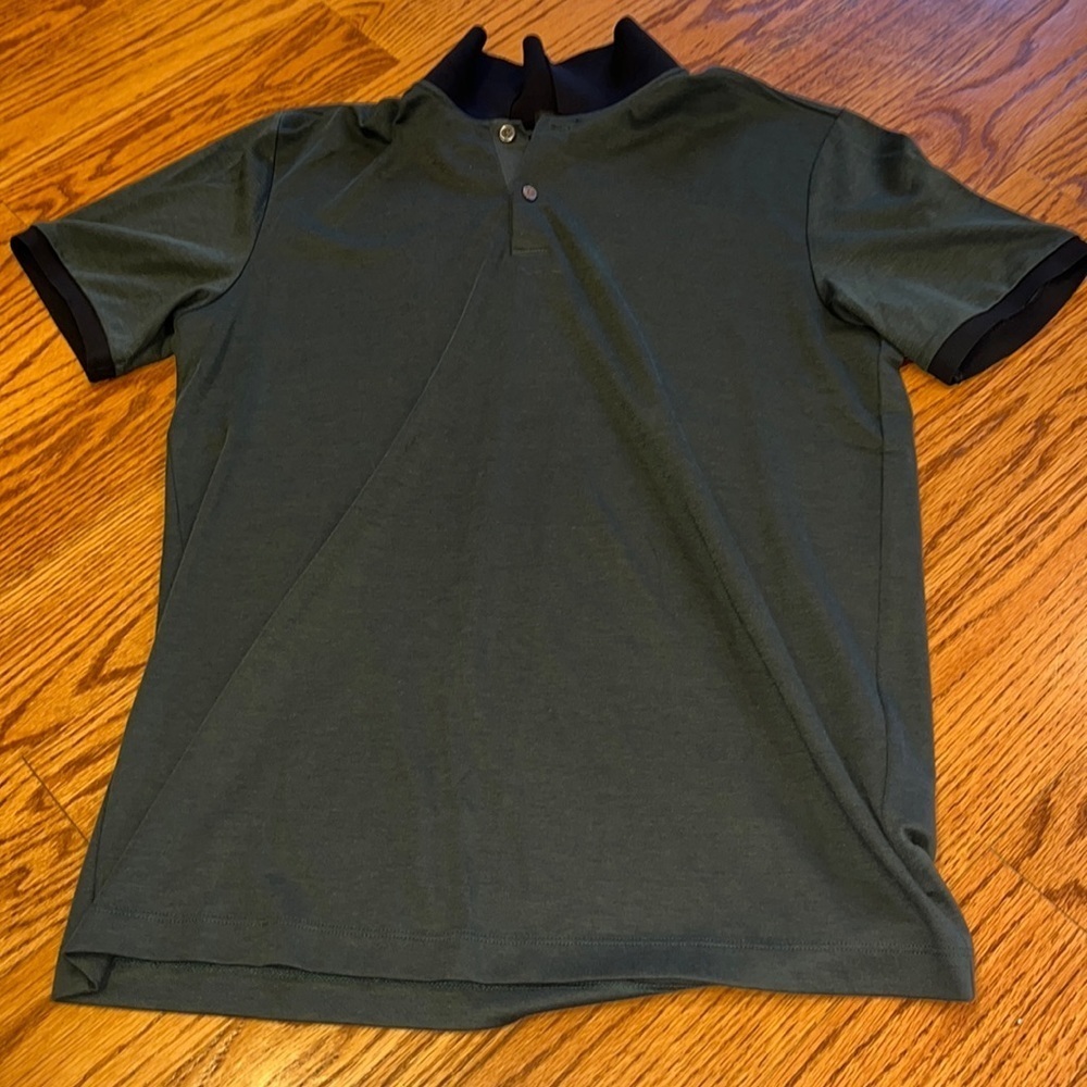 Theory Men’s Dark Green Polo Size M